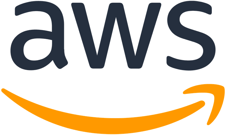 Logo de AWS - Proveedor líder de servicios en la nube, ofreciendo un conjunto diverso de servicios para construir, desplegar aplicaciones, almacenar datos y alojar sitios web de manera escalable y rentable.
